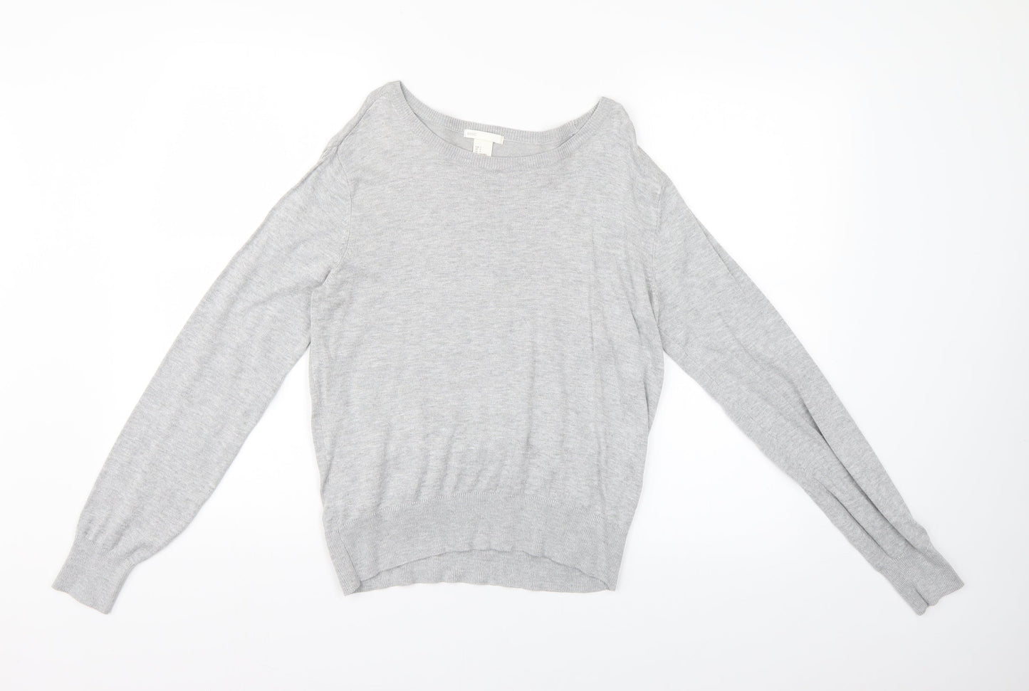 H&M Womens Grey   Basic Blouse Size S