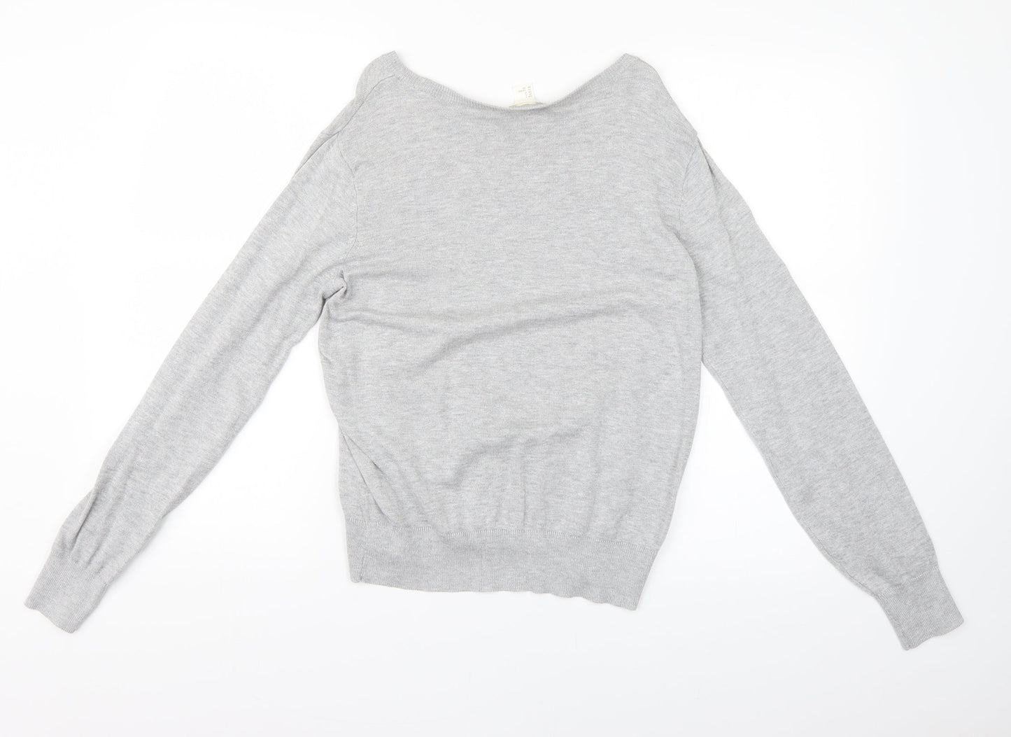 H&M Womens Grey   Basic Blouse Size S