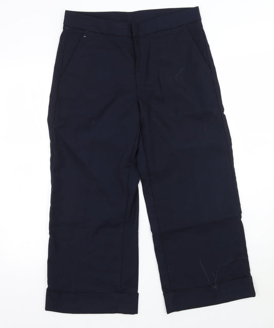 ESMARA Womens Blue   Cropped Trousers Size 14 L23.5 in