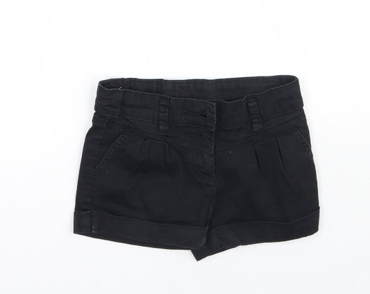 NEXT Girls Black   Cargo Shorts Size 7 Years
