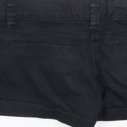 Next Girls Black   Cargo Shorts Size 7 Years
