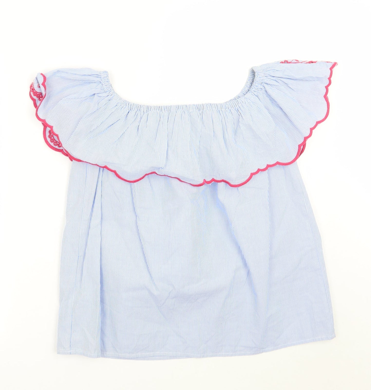 Red herring  Womens Blue Floral  Basic T-Shirt Size 8