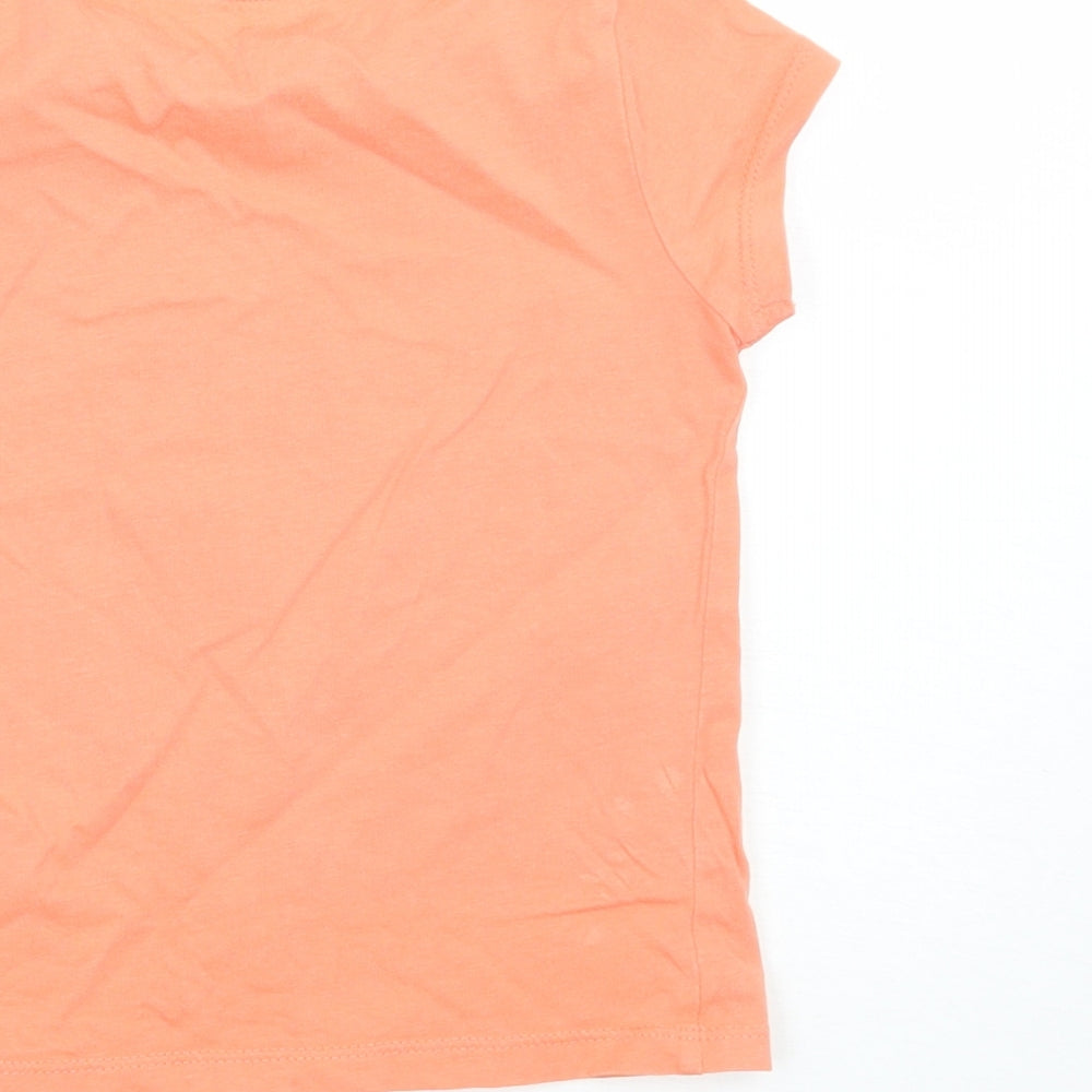 F&F Girls Orange   Basic T-Shirt Size 2 Years