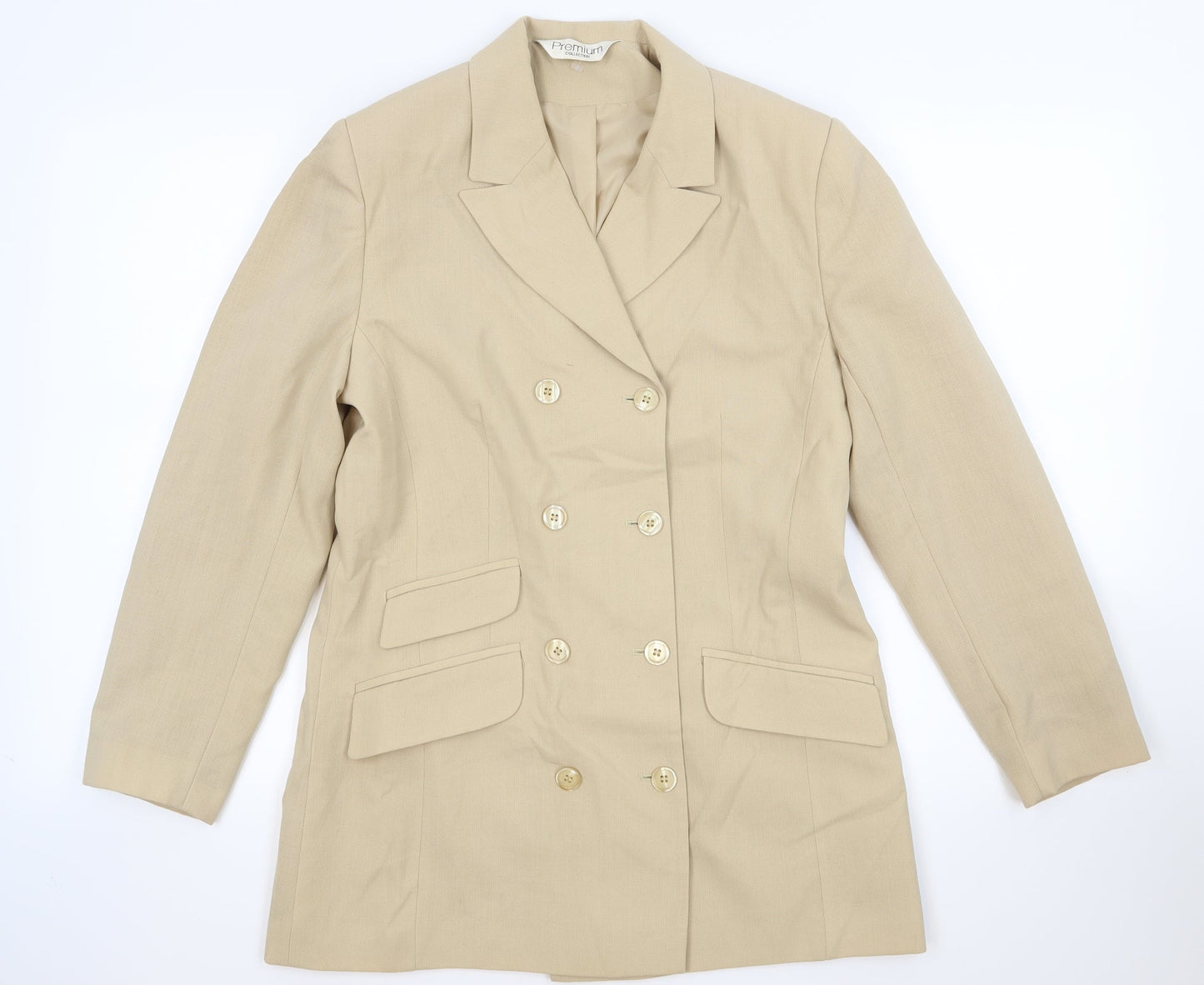 premium collection Womens Beige   Jacket Suit Jacket Size 12