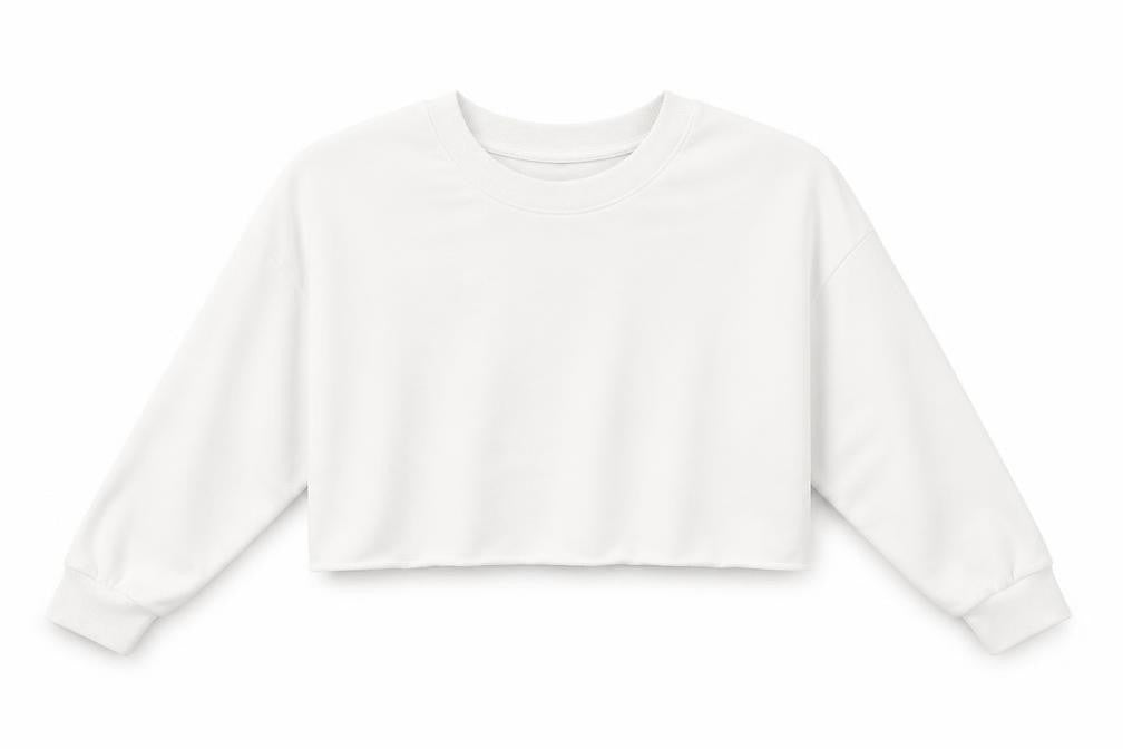Preworn Womens White   Pullover Sweatshirt Size L
