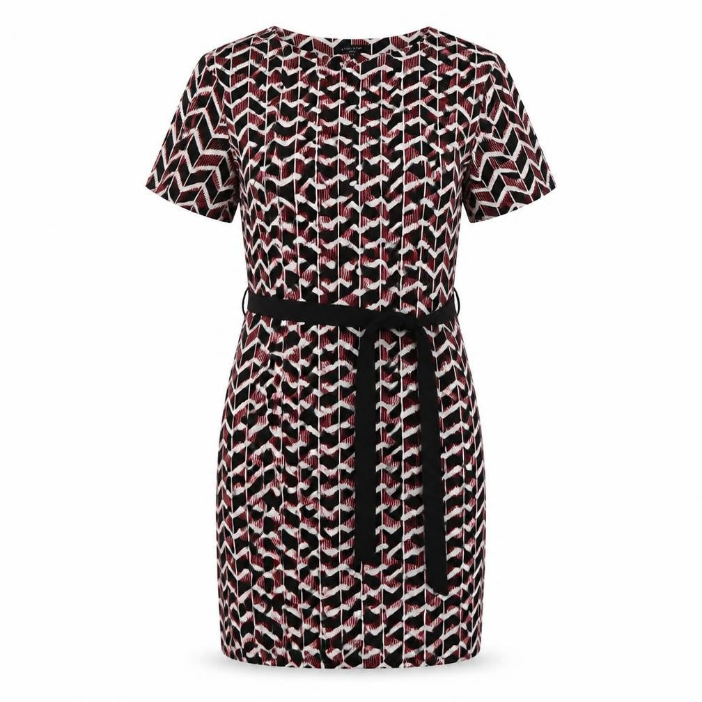 New Look Womens Red Geometric  Pencil Dress  Size 10