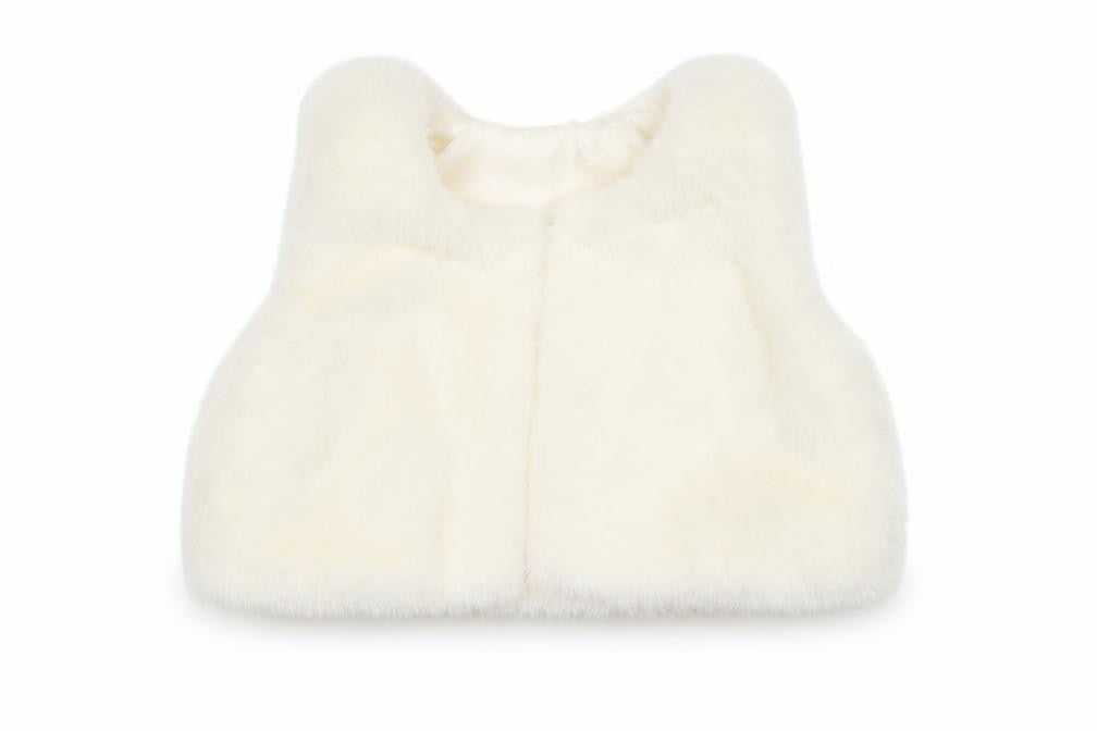 Matalan Baby Ivory   Gilet Waistcoat Size 12-18 Months