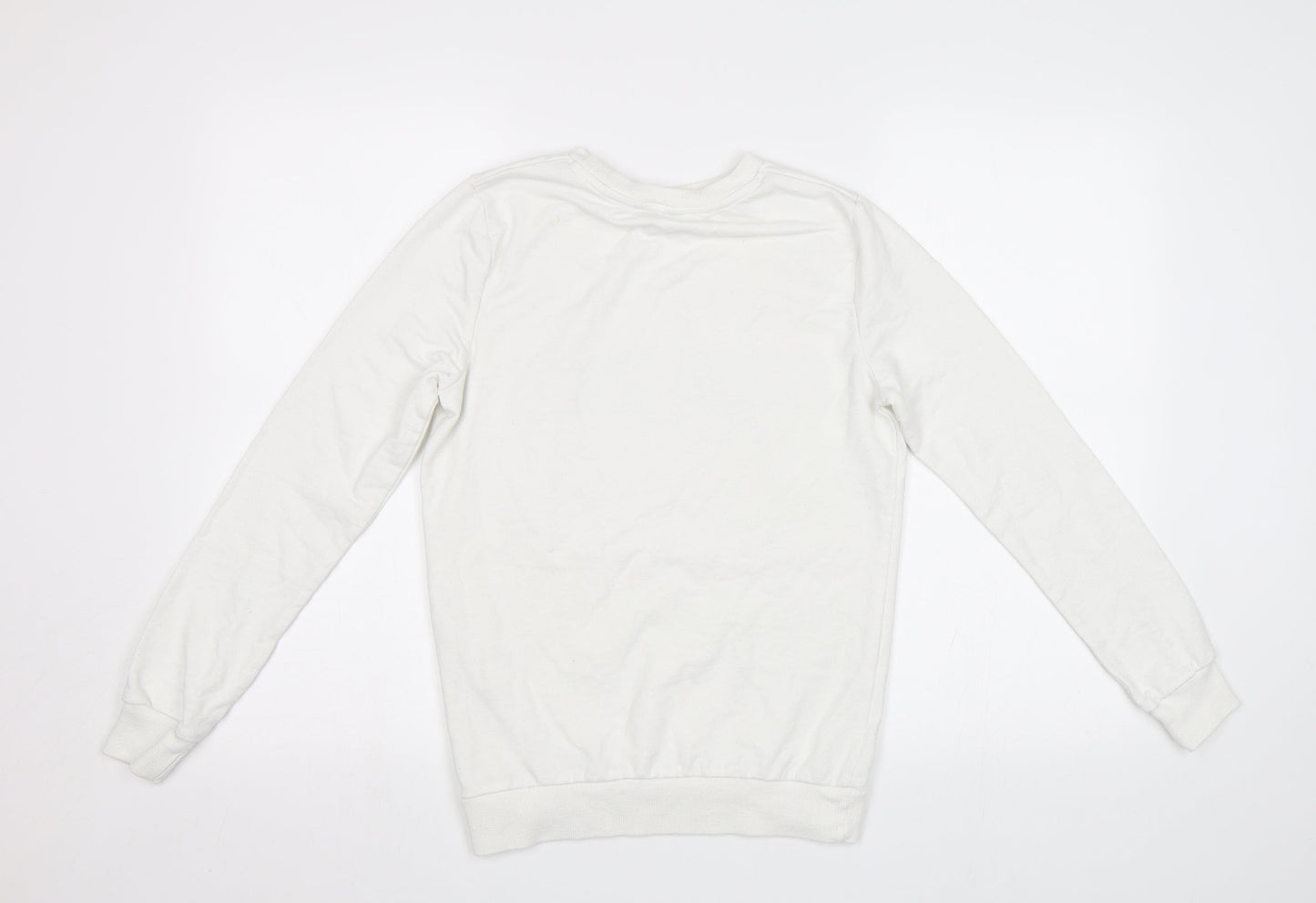 F&F Womens White   Pullover Sweatshirt Size 6