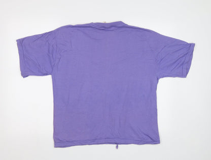 Cis Co. Ltd Womens Purple   Basic T-Shirt Size L