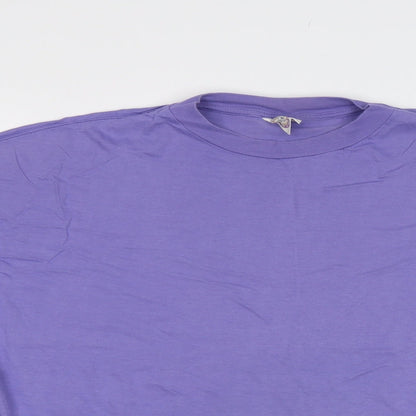 Cis Co. Ltd Womens Purple   Basic T-Shirt Size L