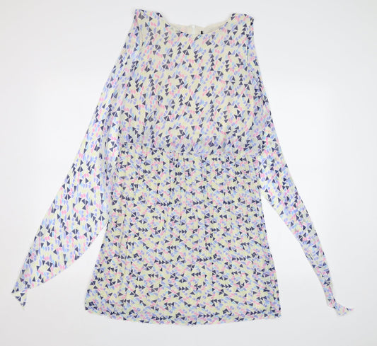 Preworn Womens Multicoloured Geometric  A-Line  Size 8