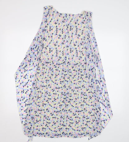 Womens Multicoloured Geometric  A-Line  Size 8