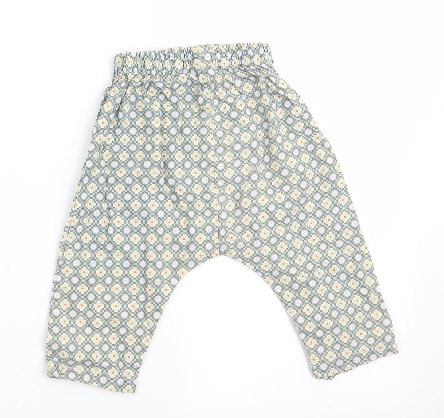 Happyology Girls Green Floral  Cargo Trousers