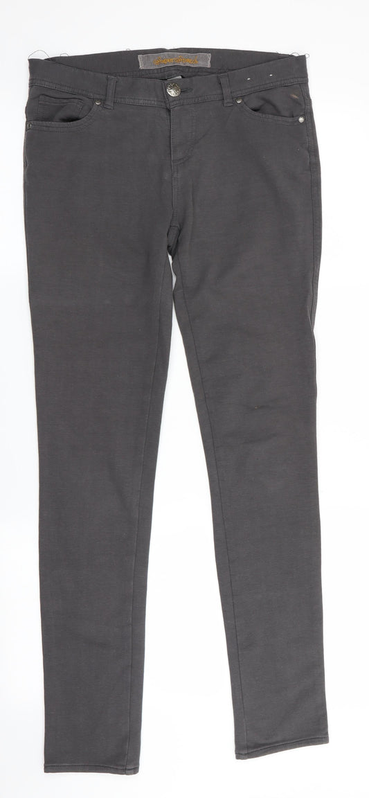 Denim Co - Secret Stretch  Womens Grey   Skinny Jeans Size 10 L31 in