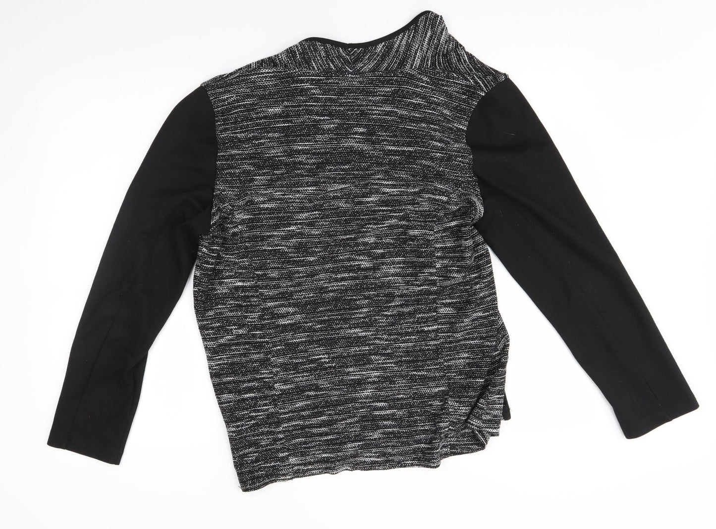 BHS Womens Grey   Wrap Jumper Size 16