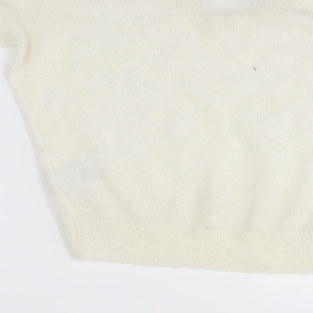 H&M Womens Ivory   Pullover Jumper Size S