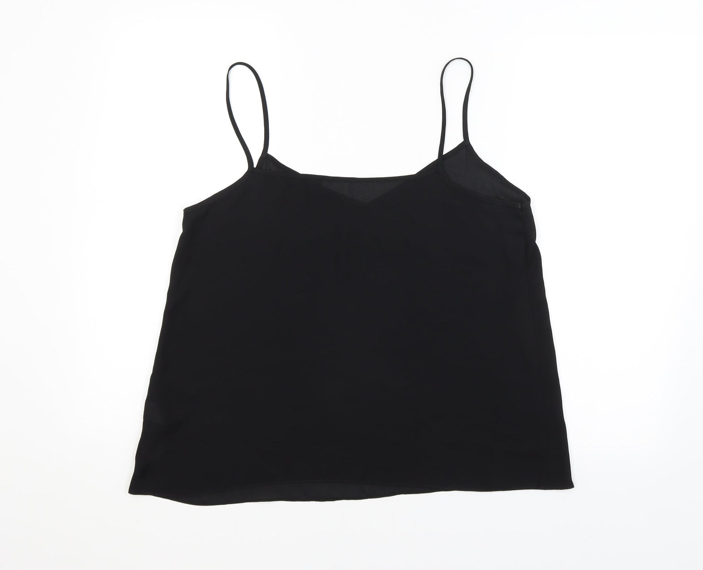 Preworn Womens Black   Basic T-Shirt Size 14