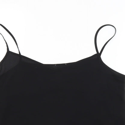 Preworn Womens Black   Basic T-Shirt Size 14
