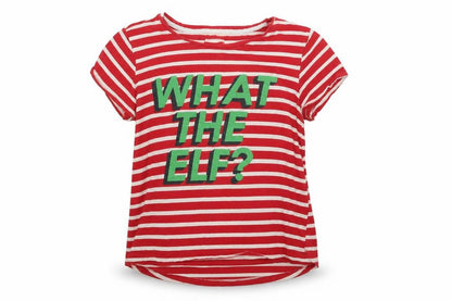 Escape Reality Womens Multicoloured Striped  Basic T-Shirt Size 12