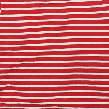 Escape Reality Womens Multicoloured Striped  Basic T-Shirt Size 12