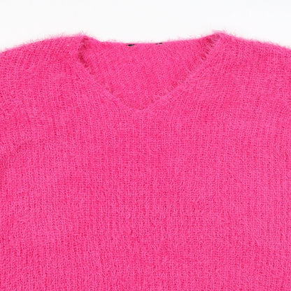 Preloved Pep&Co. Womens Pink   Pullover Jumper Size 16 - Detail