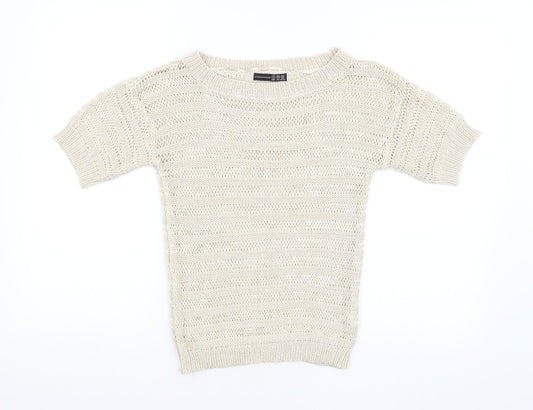 Atmosphere Womens Beige   Pullover Jumper Size 6