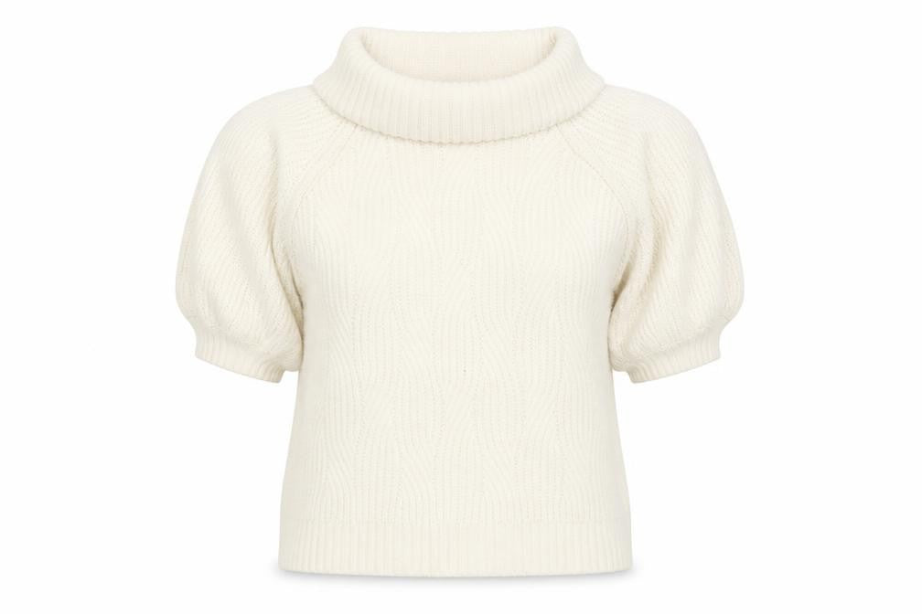 Miss Selfridge Womens White Argyle/Diamond  Pullover Jumper Size 10