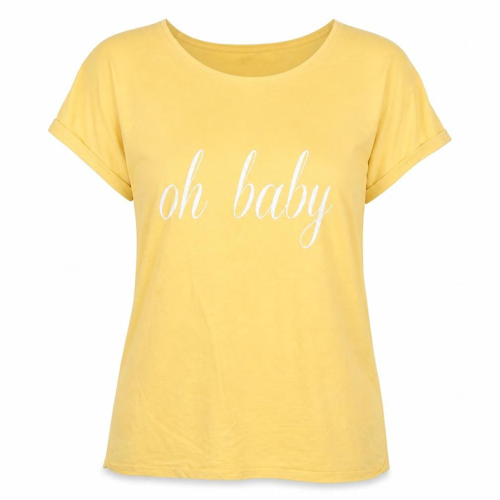 Primark Womens Yellow   Basic T-Shirt Size 12