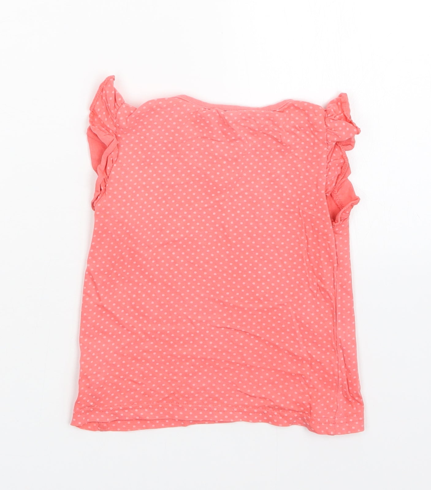 girl2girl Girls Pink Polka Dot  Basic T-Shirt Size 2-3 Years