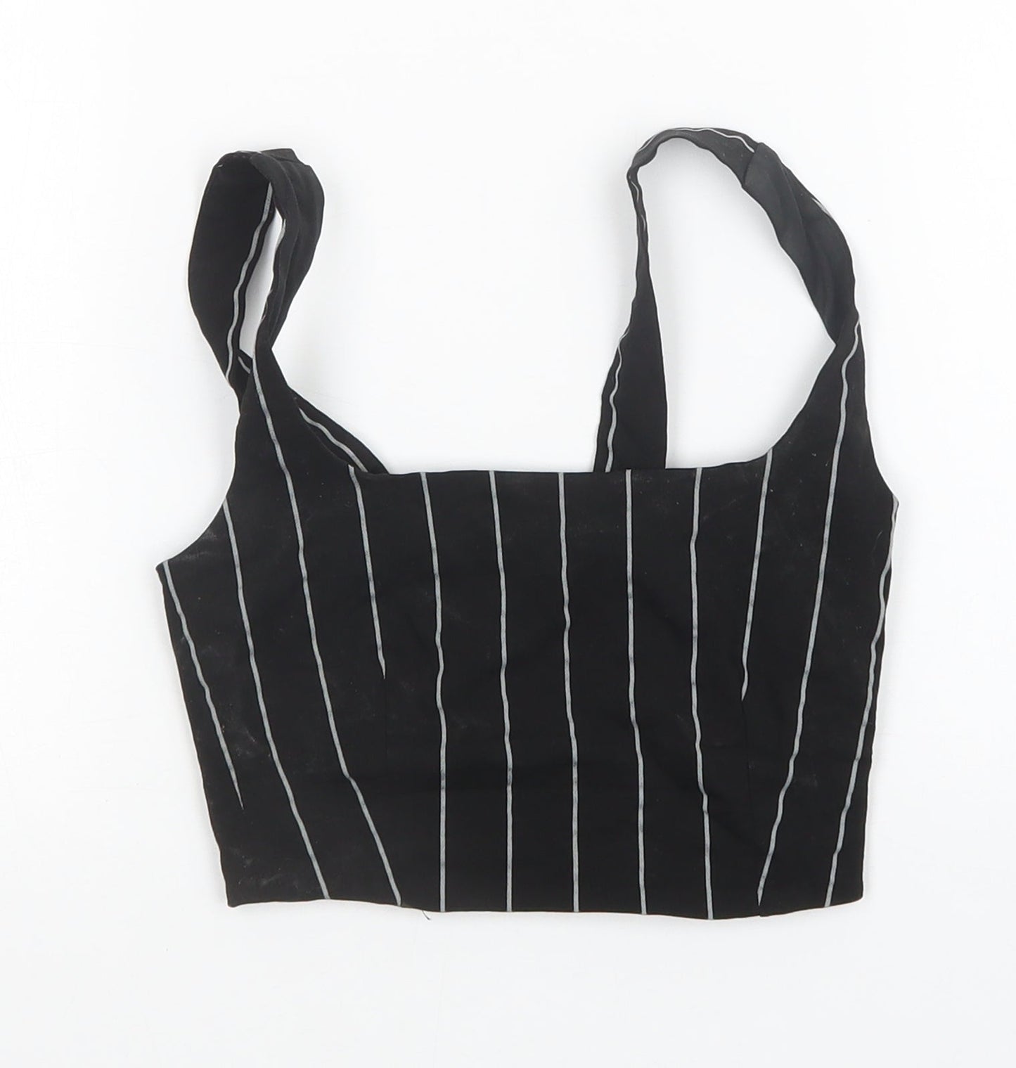 Divided by H&M Womens Black Striped  Basic Tank Size 4