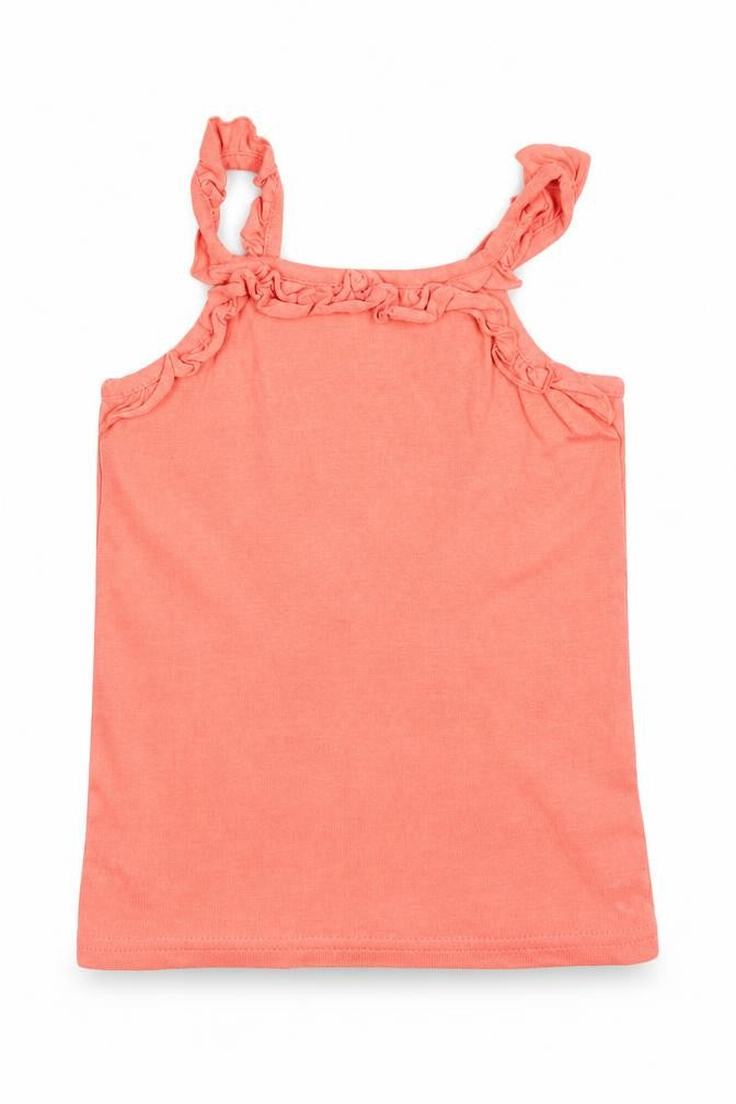 Matalan Girls Orange   Basic Tank Size 2-3 Years