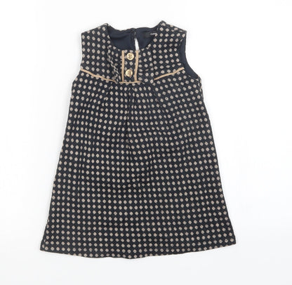 Preloved George Girls Multicoloured Plaid  A-Line  Size 2-3 Years - Front