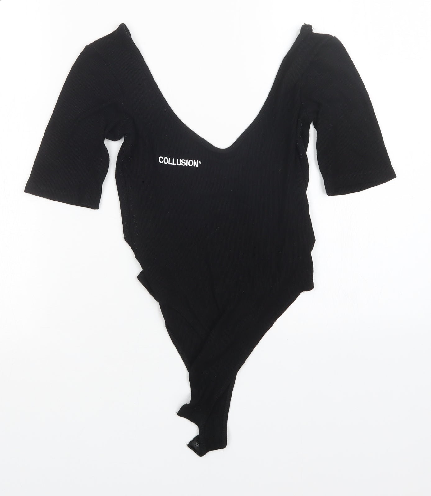 collision Womens Black   Unitard One-Piece Size 8