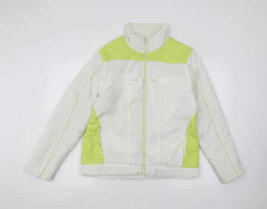 B-12 Womens White   Jacket  Size M