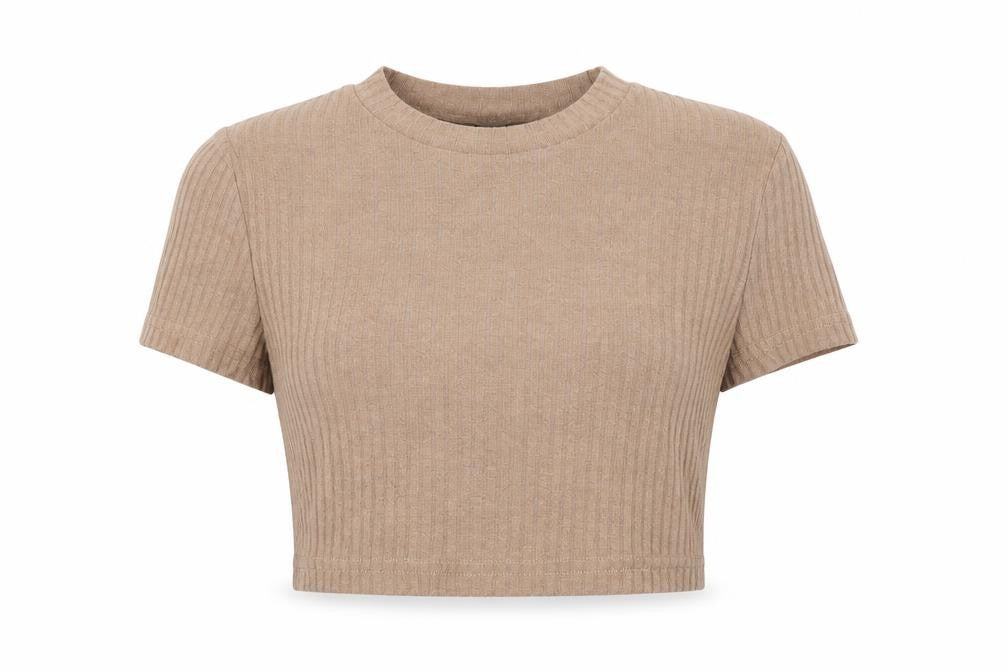SheIn Womens Brown   Basic T-Shirt Size XS