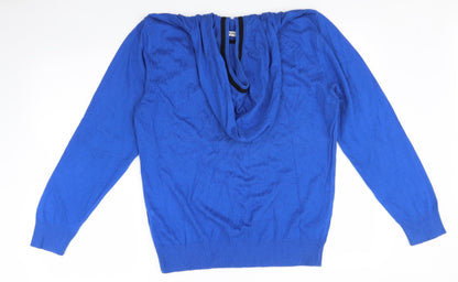 Henleys Womens Blue   Pullover Hoodie Size 4