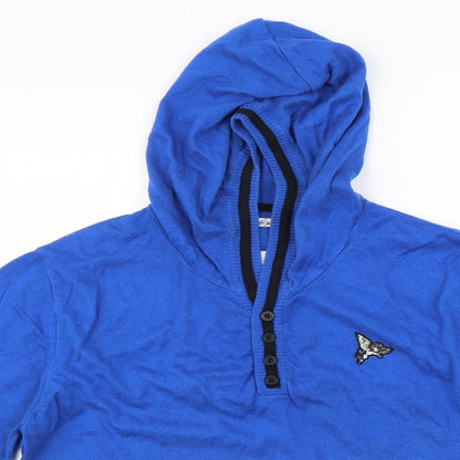 Henleys Womens Blue   Pullover Hoodie Size 4