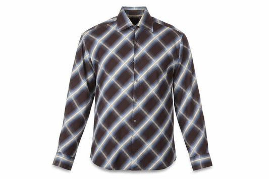 Next Mens Multicoloured Check   Button-Up Size L
