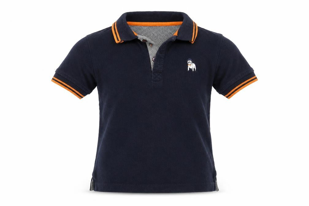 The Spitalfields Shirt Co Boys Blue   Basic Polo Size 5-6 Years