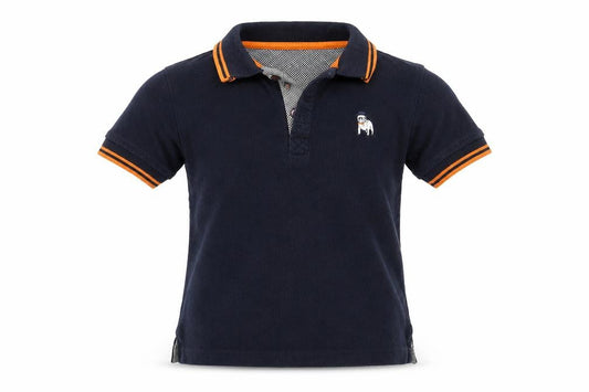 The Spitalfields Shirt Co Boys Blue   Basic Polo Size 5-6 Years