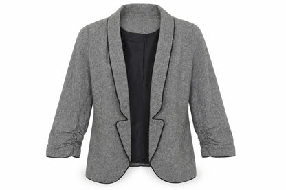 Front view of Silence & Noise women’s grey jacket blazer, size XS