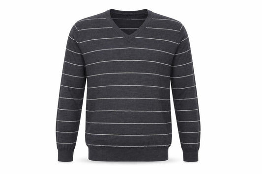 Gap Mens Grey Striped  Pullover Jumper Size M