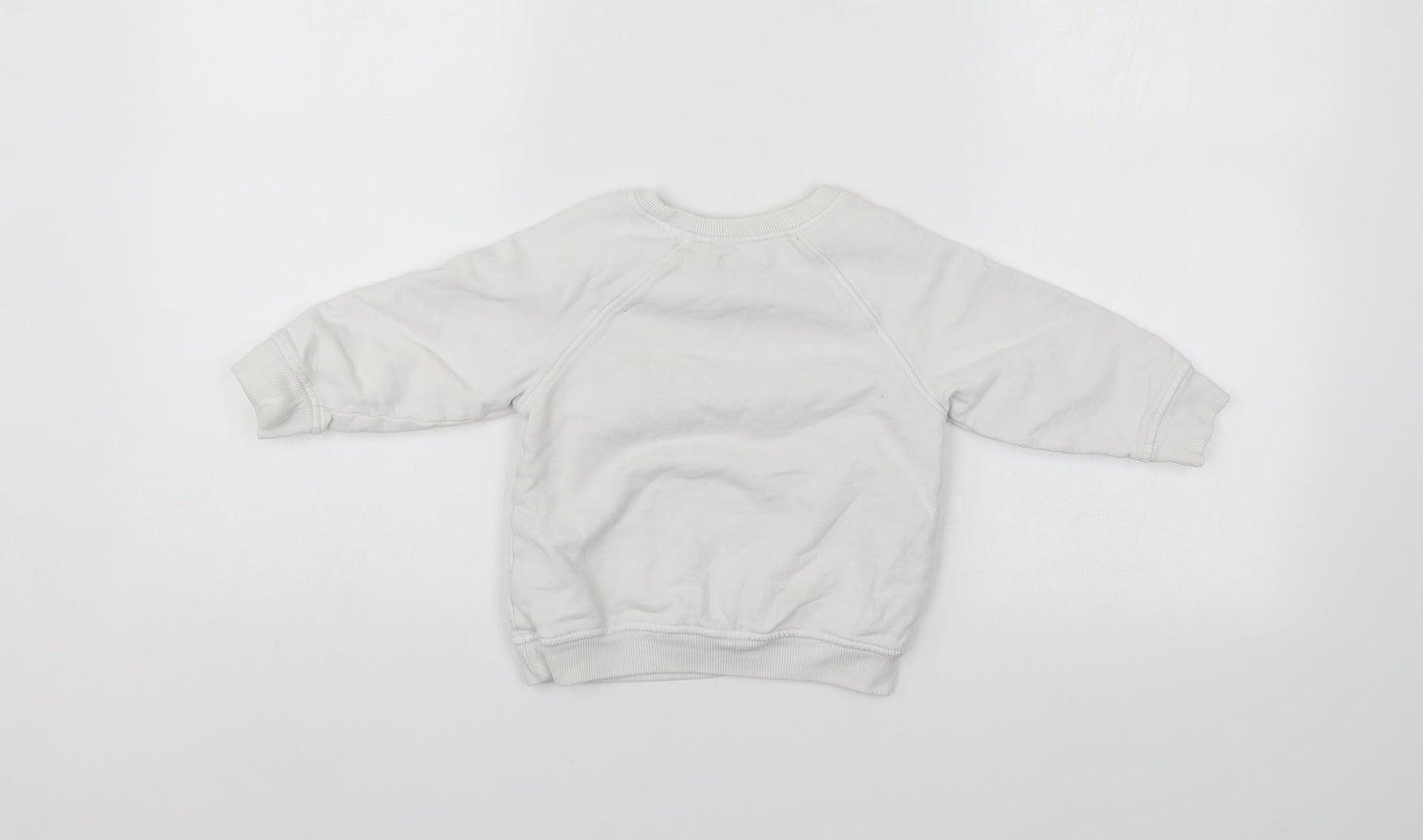 NEXT Girls White   Pullover Sweatshirt Size 3 Years