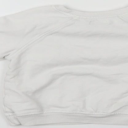 Next Girls White   Pullover Sweatshirt Size 3 Years