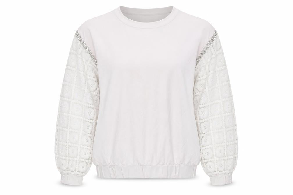 Select Womens White   Pullover Jumper Size L