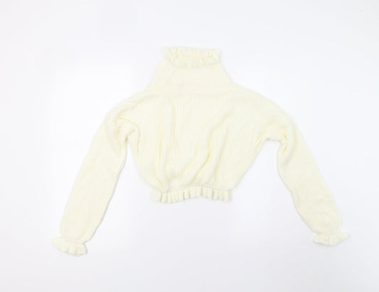 Preworn Womens Ivory  Knit Pullover Jumper Size S