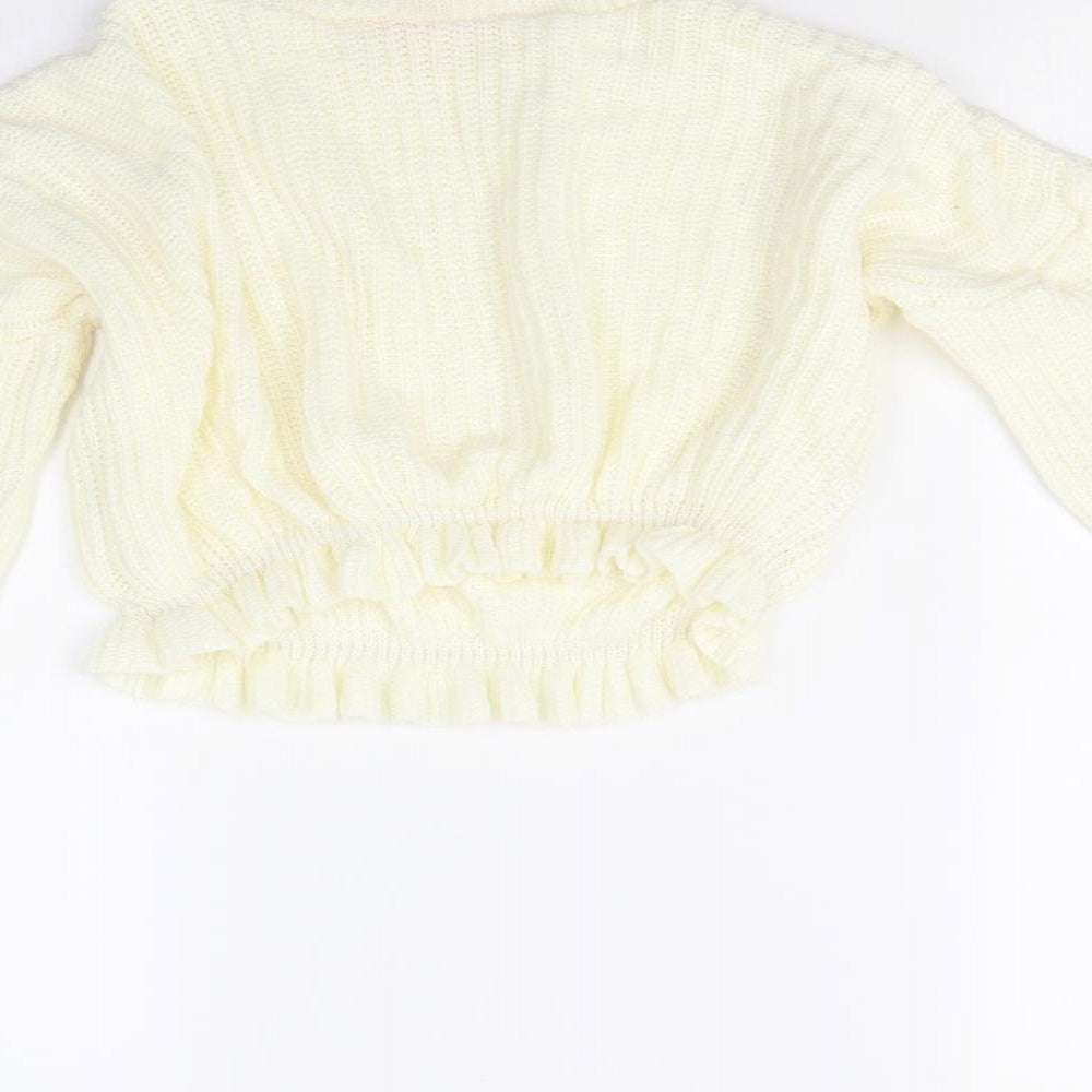 Preworn Womens Ivory  Knit Pullover Jumper Size S