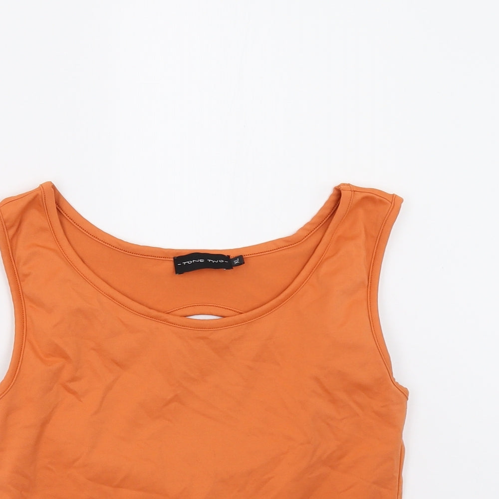 Tone Two Womens Orange   Basic Tank Size XL