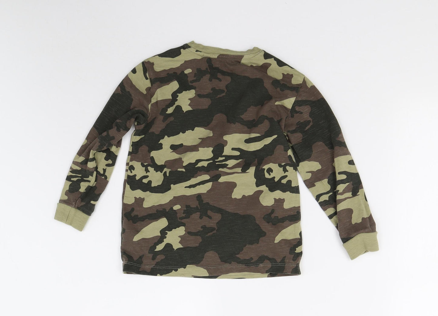 NEXT Boys Green Camouflage  Basic T-Shirt Size 5 Years