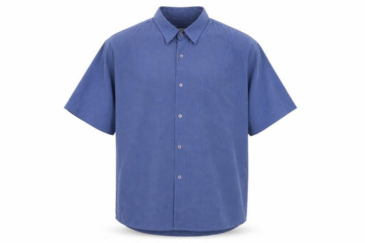 EWM Mens Blue Check   Button-Up Size XL